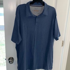 Weatherproof men’s XXL blue polo collared shirt